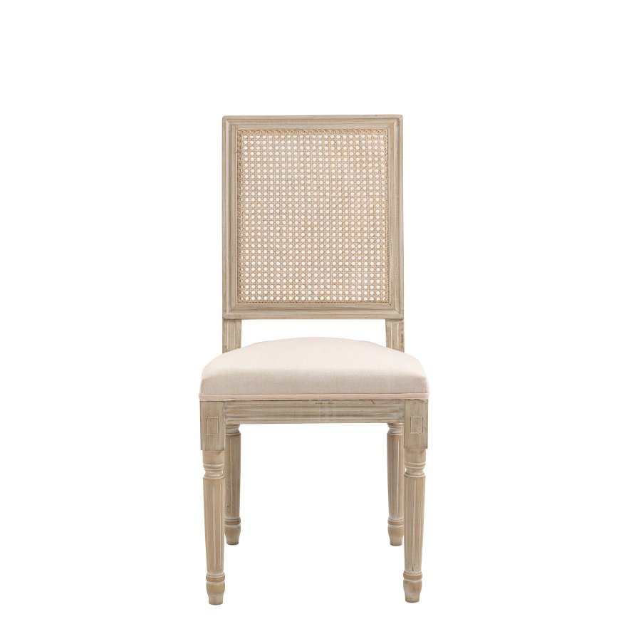 NORDLYS Cambridge spisebordsstol - beige stof og gummitr