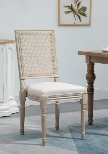 NORDLYS Cambridge spisebordsstol - gr stof og gummitr