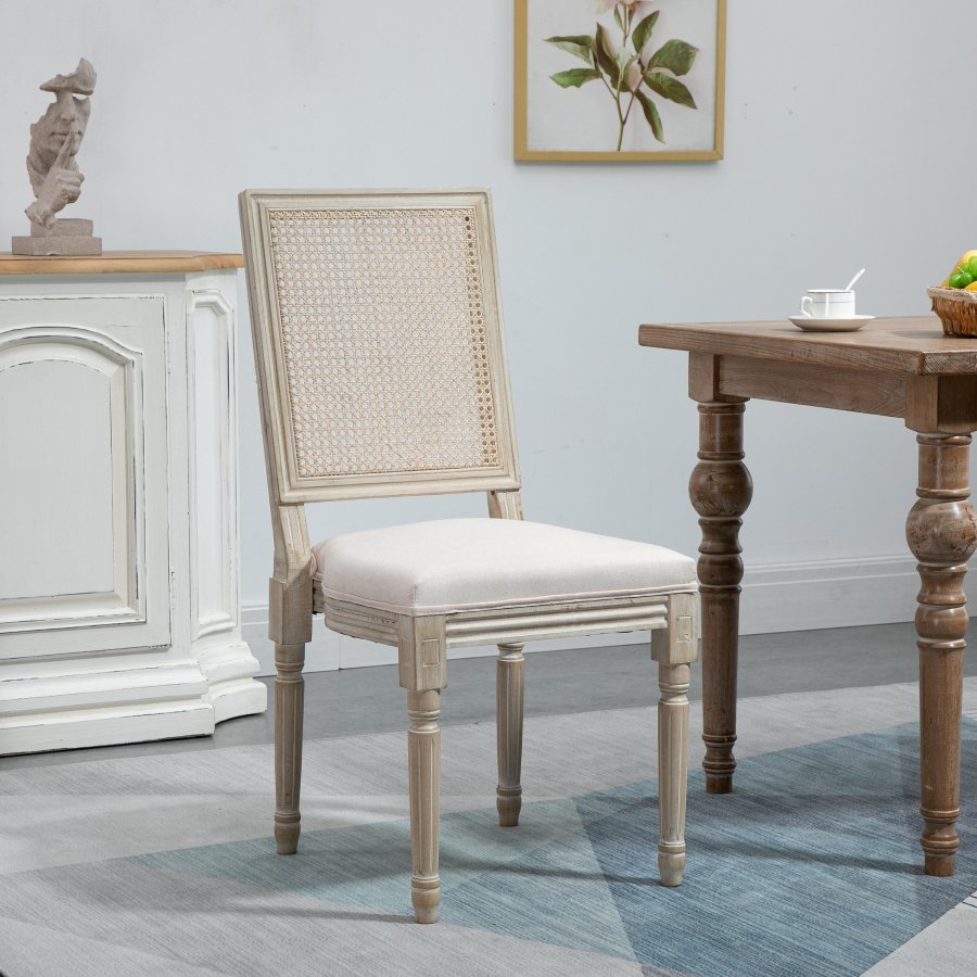 NORDLYS Cambridge spisebordsstol - gr stof og gummitr