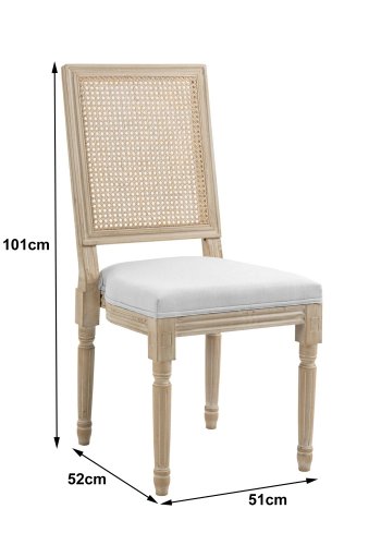 NORDLYS Cambridge spisebordsstol - gr stof og gummitr