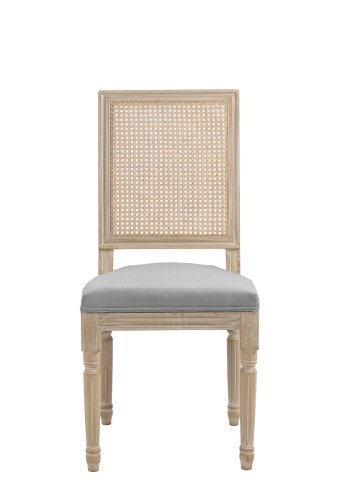 NORDLYS Cambridge spisebordsstol - mrkegr stof og gummitr