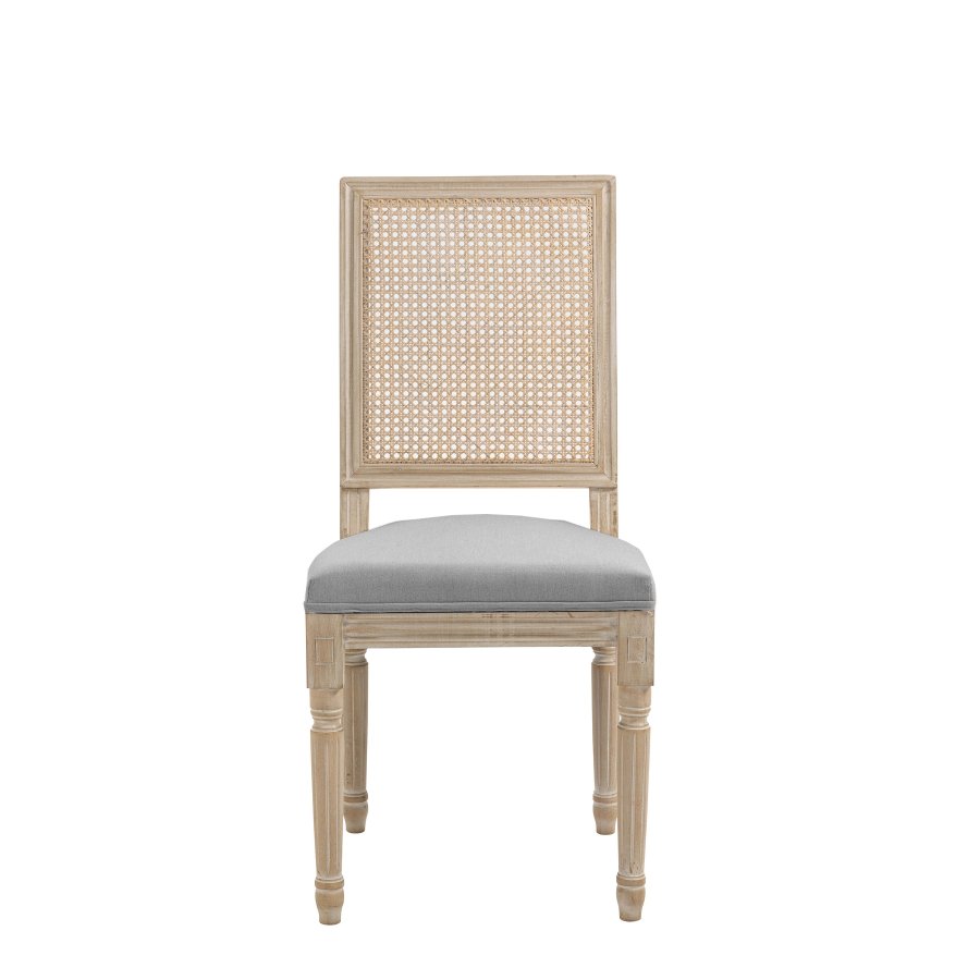 NORDLYS Cambridge spisebordsstol - mrkegr stof og gummitr