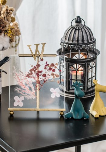 NORDLYS Hagen sidebord, kvadratisk - sort metal (45x45)