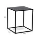 NORDLYS Hagen sidebord, kvadratisk - sort metal (45x45)