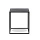 NORDLYS Hagen sidebord, kvadratisk - sort metal (45x45)
