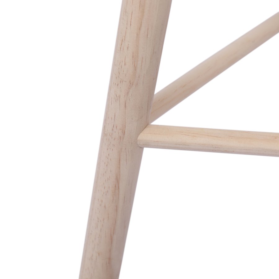 NORDLYS Itami skammel, rund - natur rattan og fyrretr (31)