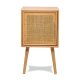 NORDLYS Kanoya sengebord, m. 1 lge - brun rattan og bg (40x38)