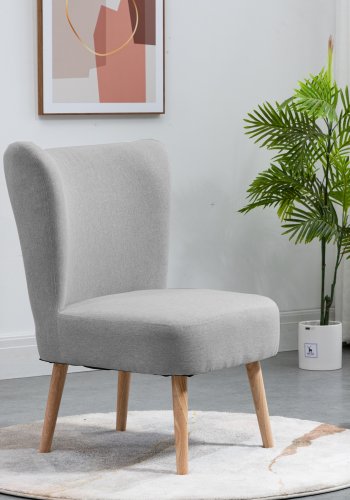 NORDLYS Kyoto lnestol - gr stof og natur bg