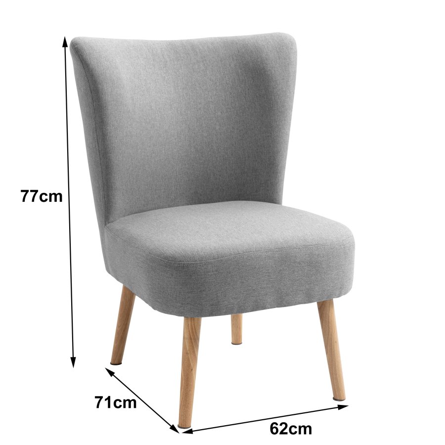 NORDLYS Kyoto lnestol - gr stof og natur bg