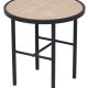 NORDLYS Mihara sidebord - sort metal og natur rattan (40)