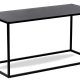 NORDLYS Monroe sofabord, rektangulr - sort metal (90x40)