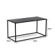 NORDLYS Monroe sofabord, rektangulr - sort metal (90x40)