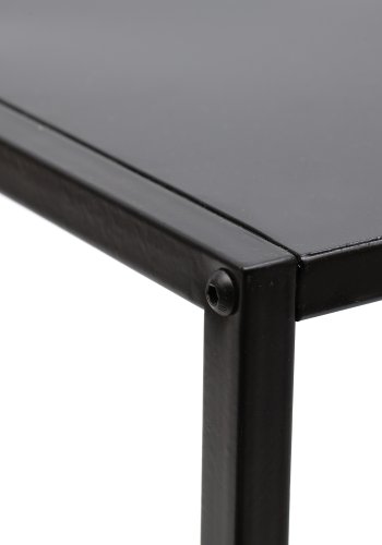 NORDLYS Monroe sofabord, rektangulr - sort metal (90x40)