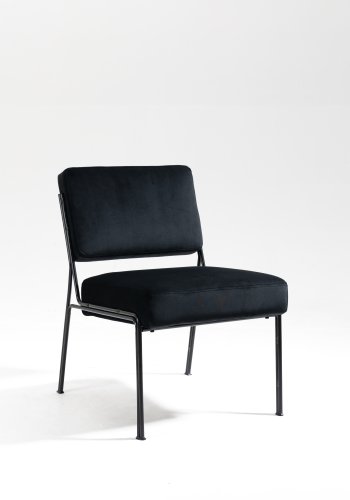 NORDLYS Nairobi lnestol - sort fljl og sort metal