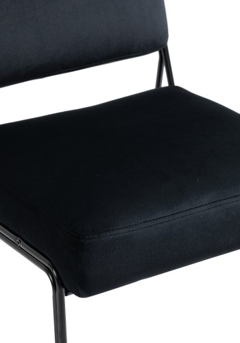 NORDLYS Nairobi lnestol - sort fljl og sort metal