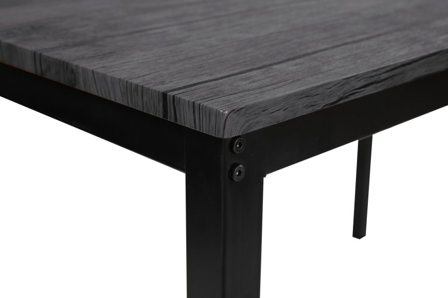 NORDLYS Newport spisebord, rektangulr - gr tr og metal (120x75)