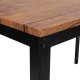 NORDLYS Newport spisebord, rektangulr - brun tr og metal (120x75)