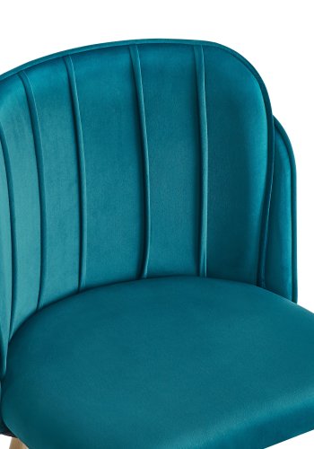 NORDLYS Nora spisebordsstol - andebl fljl og metal