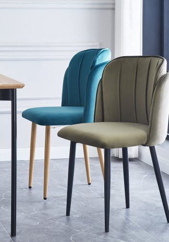  Nordlys  NORDLYS Nora spisebordsstol - grn fljl og metal