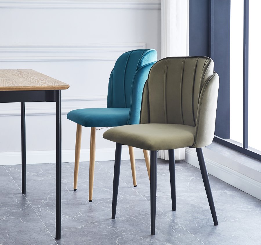  Nordlys  NORDLYS Nora spisebordsstol - grn fljl og metal