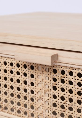 NORDLYS Phoenix kommode, m. 3 skuffer - natur rattan og tr