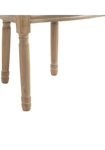 NORDLYS Richelieu spisebordsstol - beige stof og gummitr