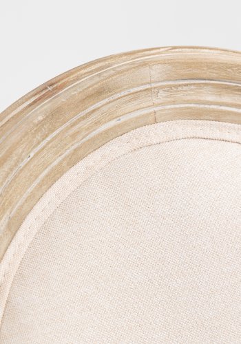 NORDLYS Richelieu spisebordsstol - beige stof og gummitr