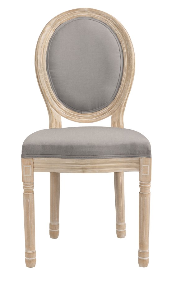 NORDLYS Richelieu spisebordsstol - mrkegr stof og gummitr