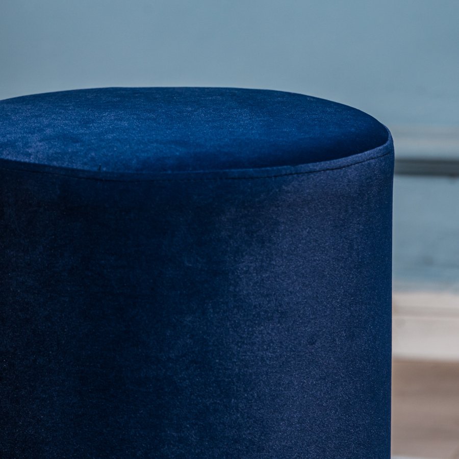 NORDLYS Soka puf, rund - bl fljl og brun tr (35)