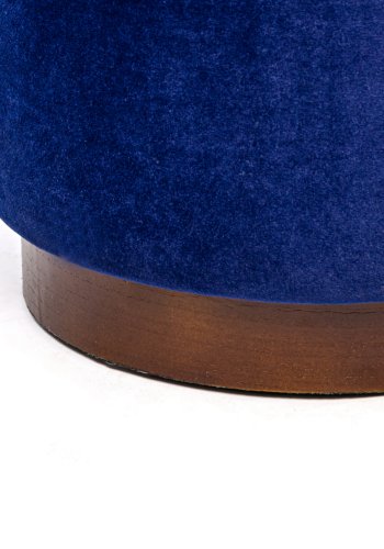 NORDLYS Soka puf, rund - bl fljl og brun tr (35)