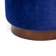 NORDLYS Soka puf, rund - bl fljl og brun tr (35)