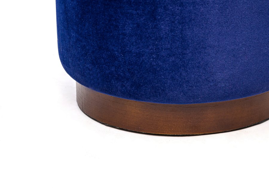 NORDLYS Soka puf, rund - bl fljl og brun tr (35)