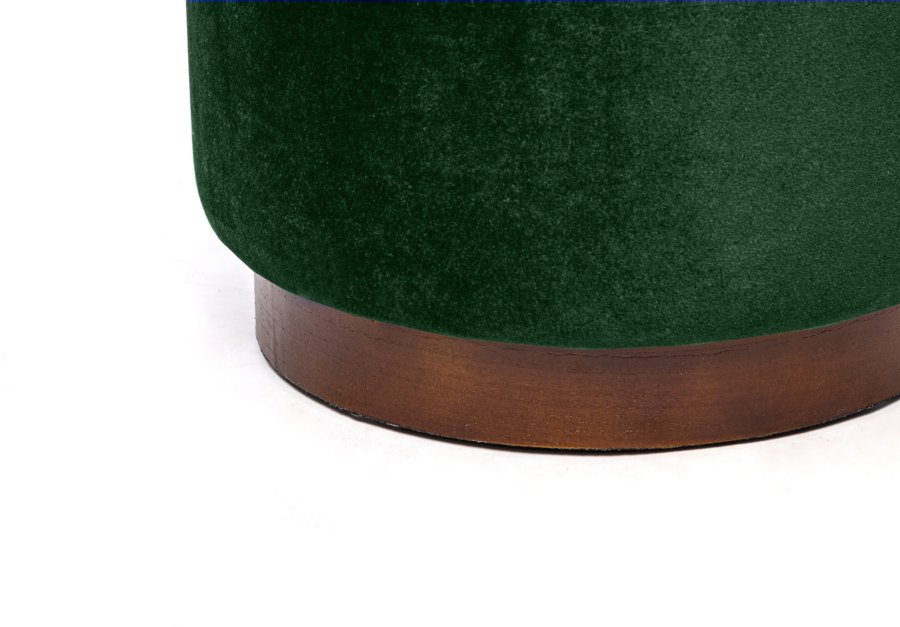 NORDLYS Soka puf, rund - grn fljl og brun tr (35)