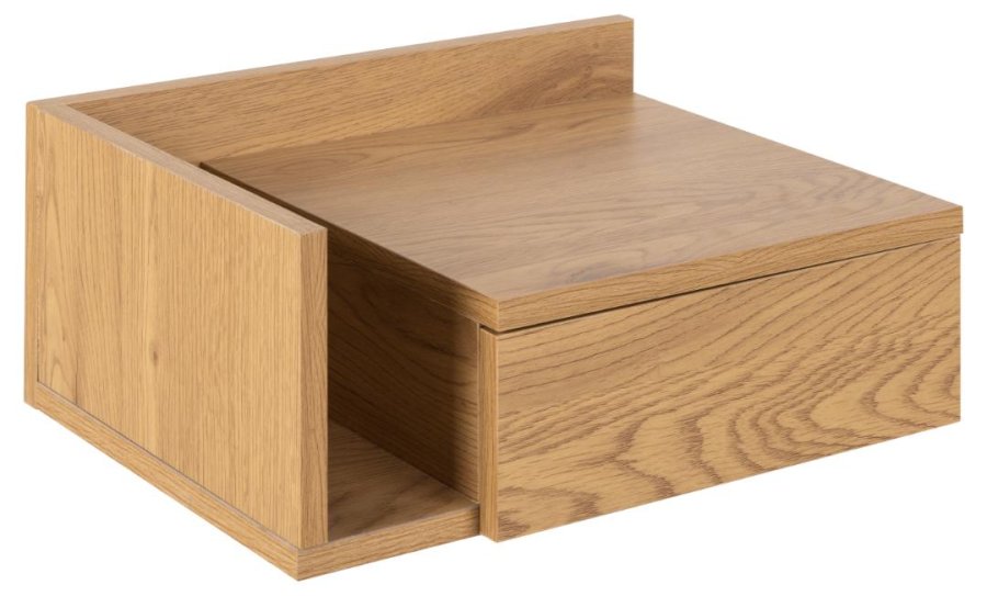 ACT NORDIC Ashlan vghngt natbord, m. 1 skuffe, vendbar - natur vildeg papir MDF (40x32)