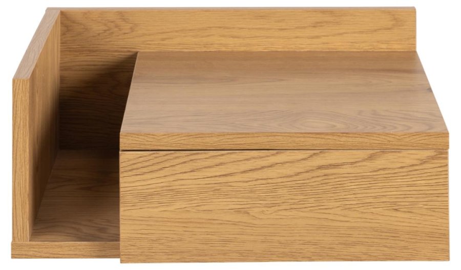 ACT NORDIC Ashlan vghngt natbord, m. 1 skuffe, vendbar - natur vildeg papir MDF (40x32)