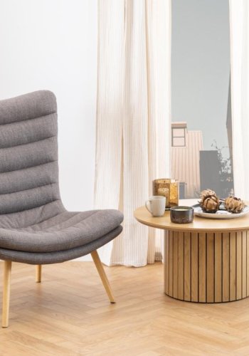 ACT NORDIC Yale sofabord, rund - natur vild eg melamin (80)