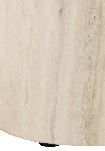 ACT NORDIC Mice sofabord, oval - beige travertinpapir (st af 2)