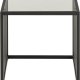 ACT NORDIC Strington sidebord, kvadratisk - rgfarvet glas og sort stl (40x40)