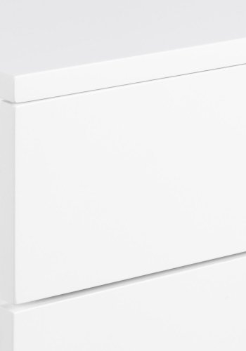 ACT NORDIC Avignon vghngt natbord, m. 2 skuffer - hvid MDF (37x32)