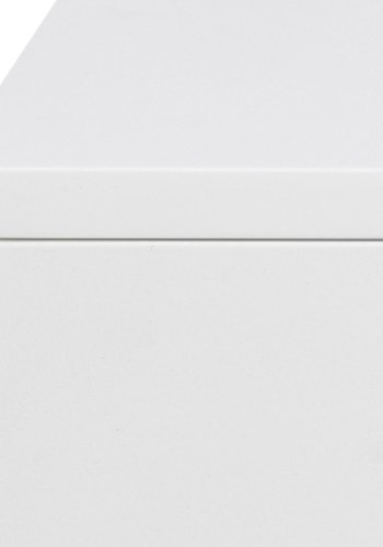 ACT NORDIC Avignon vghngt natbord, m. 2 skuffer - hvid MDF (37x32)