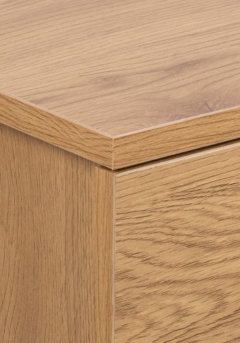 ACT NORDIC Avignon vghngt natbord, m. 1 skuffe - natur vild eg papir MDF (37x32)
