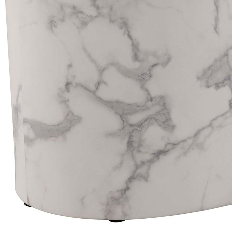 ACT NORDIC Mice sofabord, oval - hvid Carrara papir med marmorm�nster (s�t af 2)