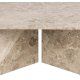 ACT NORDIC Vega sofabord, kvadratisk - brun marmor (90x90)