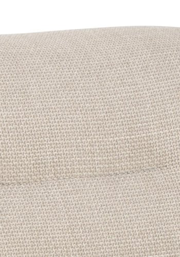 ACT NORDIC Dillon loungestol, m. armln - beige stof og sort stl