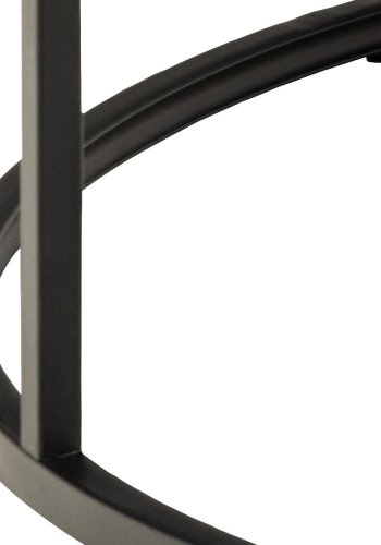 ACT NORDIC Spiro sofabord, rund - sort melamin med marmormnster og sort stl (80)