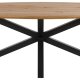 ACT NORDIC Heaven spisebord, oval - natur vild eg finèr og sort stl (220x100)