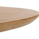 ACT NORDIC Heaven spisebord, oval - natur vild eg finèr og sort stl (220x100)