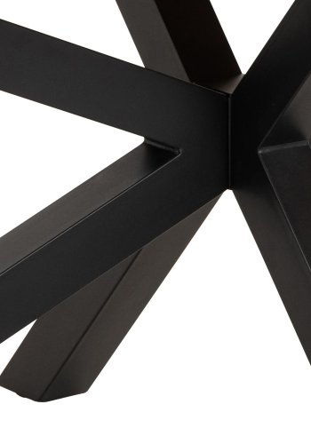 ACT NORDIC Heaven spisebord, oval - natur vild eg finèr og sort stl (220x100)