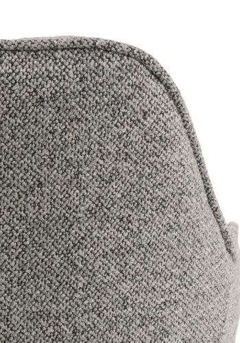 ACT NORDIC Brooke spisebordsstol, m. armln - grt stof og sort stl