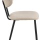 ACT NORDIC Denise spisebordsstol - beige stof og sort stl